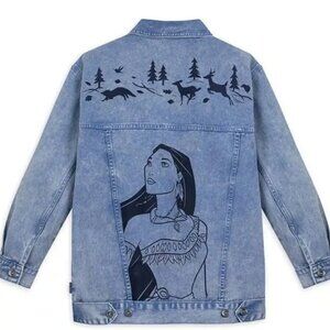 Disney Spirit Jersey Pocahontas Graphic Denim Jean Jacket